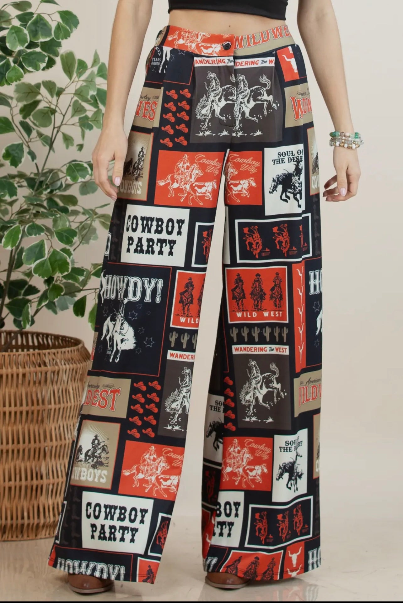 Cowboy Print Pants