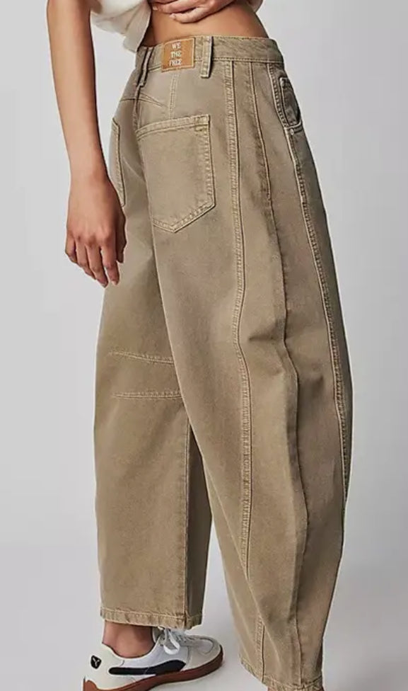 Wide Leg Khaki Pants