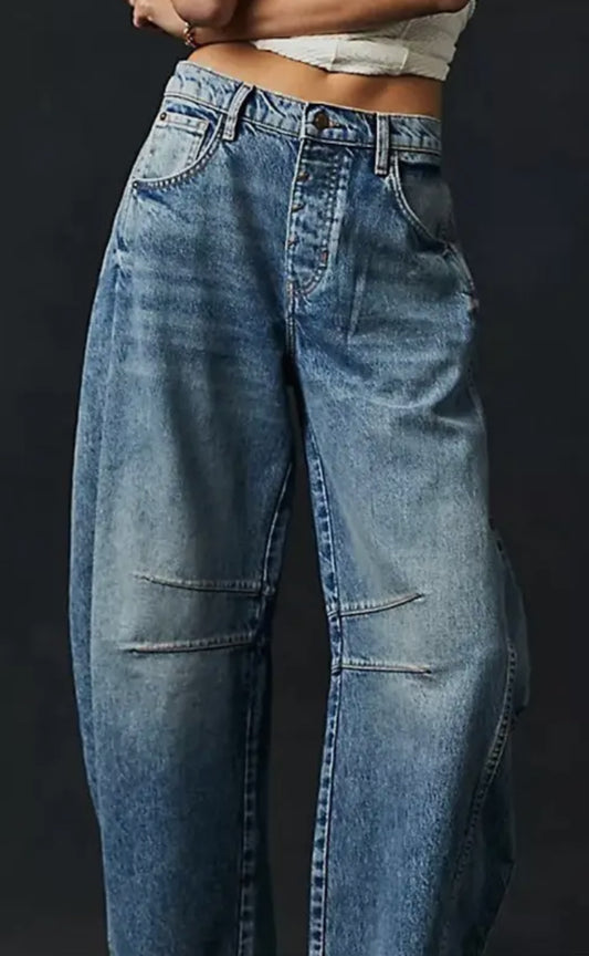 Wide Leg Denim Pants