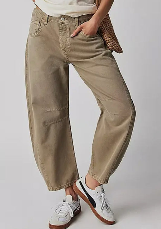 Wide Leg Khaki Pants