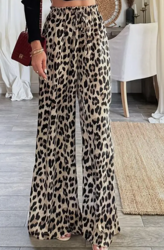 LEOPARD PRINT PANTS